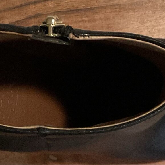 Vince Camuto Black Leather Boots Tall Heel - Picture 13 of 13